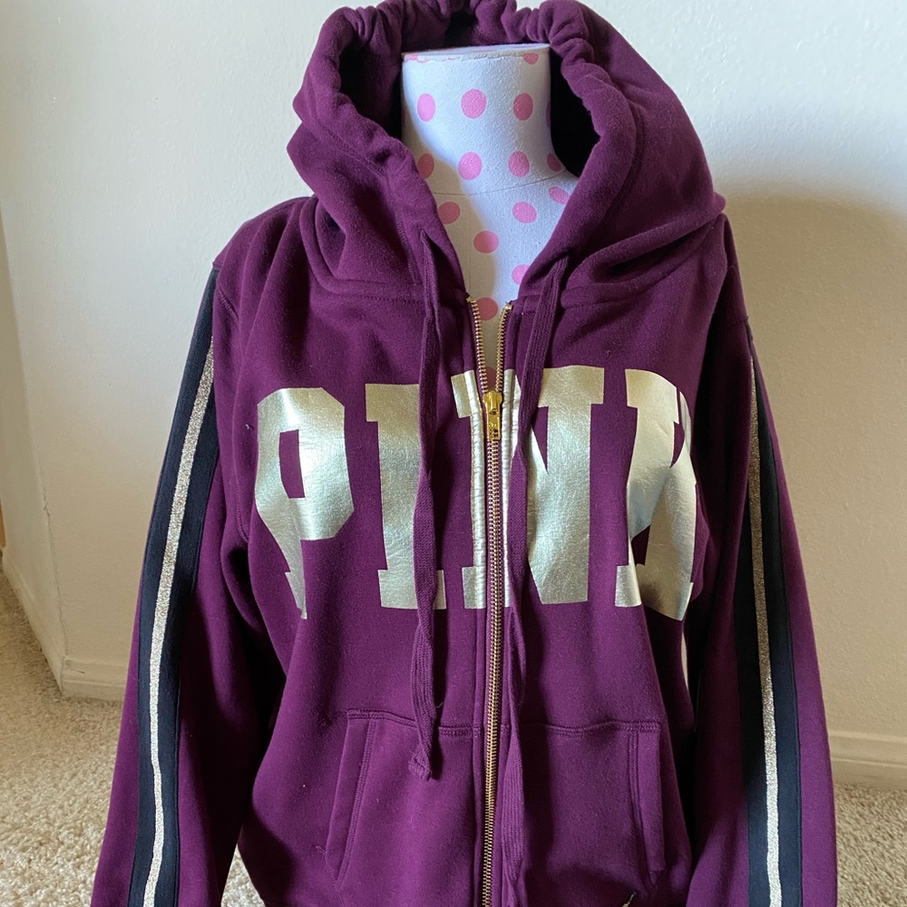 VS PINK fuzzy fullzip limited edition